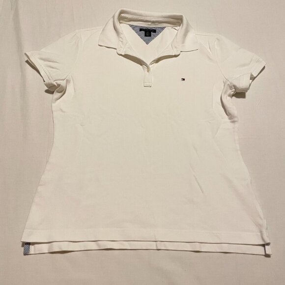 Tommy Hilfiger Polo Shirt Womens Size Large Tshirt - Picture 1 of 16